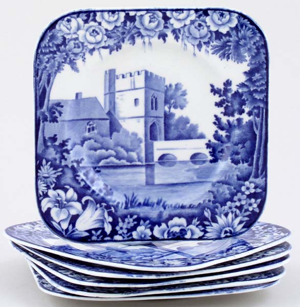 Plates Sandwich set of 6 Broughton c1929